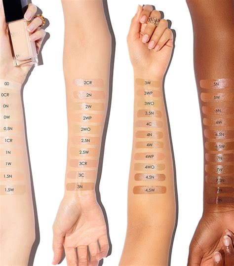 dior foundation sample|dior forever foundation color chart.